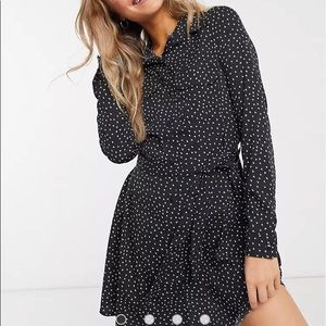 Brave soul London shirt dress, black, size small.